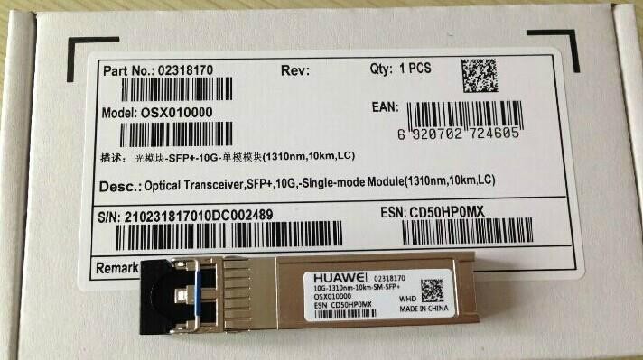 China 2km 100Base Huawei Fiber Optic SFP Module Digital Diagnostic Monitoring SFP-FE-SX-MM1310-A on sale