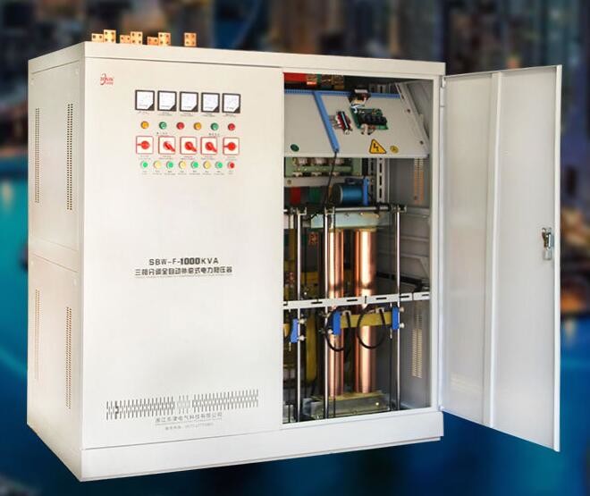  Single Phase Three Phase 415v Power Voltage Stabilizer Full Automatic Compensated Manufactures