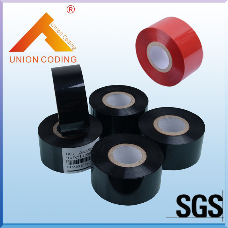 Buy cheap HC3 Type 30mm Width 120M length Black Ink thermal transfer ribbon from wholesalers