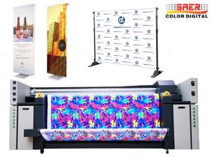  6kw 3 Head Large Format Sublimation Printer For Flags Manufactures
