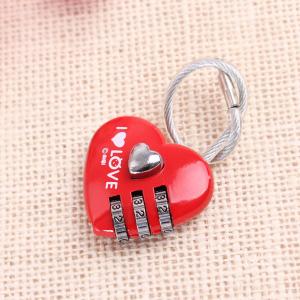  heart shape Wire combination lock for Lovers Manufactures