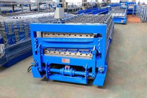  Double Layer Roof Panel Roll Forming Machine 12-15m/min 12 Months Warranty Manufactures