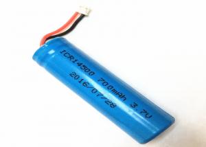  750mAh 3.7 Volt Lithium Ion Battery 14500 Pointed Li - Ion Cell For Electric Toy Manufactures