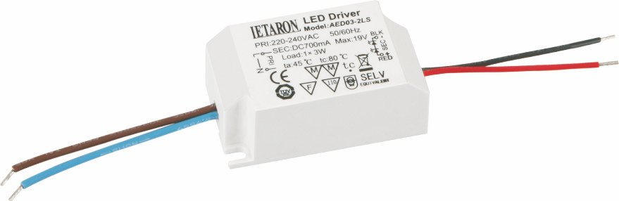  12V 3W Multiple Constant Voltage LED Driver Transformers for Led Lamp AED03-1LLSV Manufactures