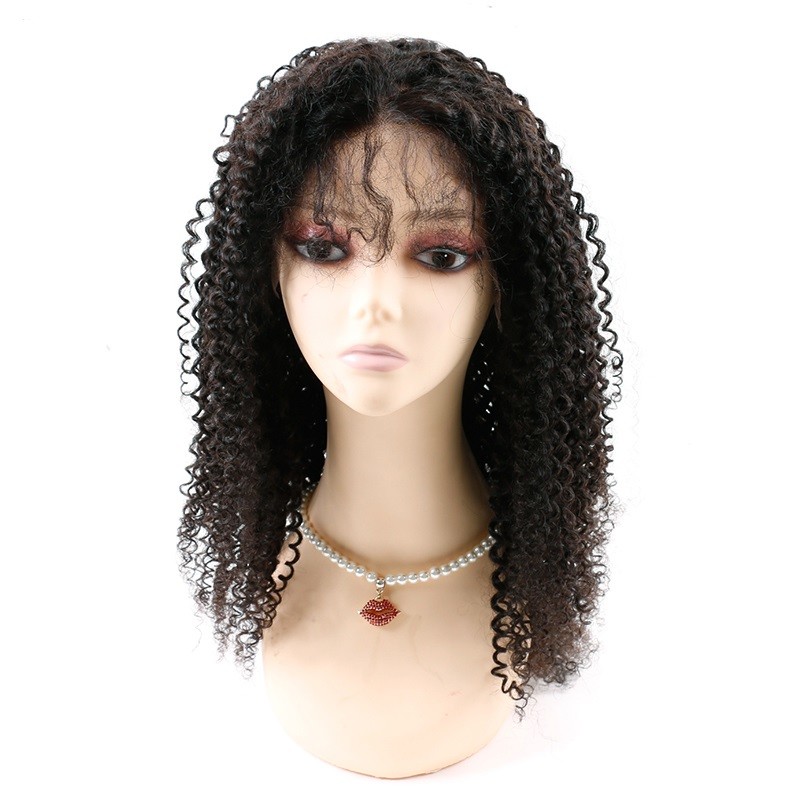  Kinky Curly Front Lace Wigs , Lace Front Full Wigs Human Hair 8A Grade Manufactures