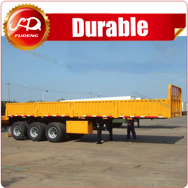  2016 CIMC Side Wall Cargo Semi Trailers Factory Price China Heavy Duty Flatbed Truck Trailer With Sidewall Manufactures