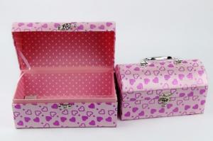  Cardboard suitcases with handle & clasp, cardboard chest Manufactures