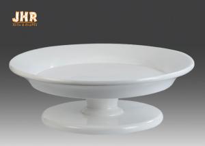  Footed Glossy White Fiberglass Centerpiece Table Vases Flower Serving Bowl Manufactures