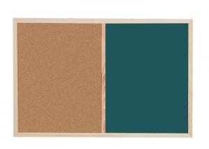  Wood Framed Combination Cork Board Customized Color Eco - Friendly Manufactures