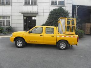  Truck Mounted Scissor Working Platform Double Mast For Wall Cleaning Manufactures