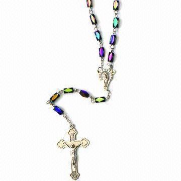 Buy cheap Crystal Chain Rosary Necklace, OEM Orders Welcomed from wholesalers