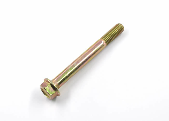  Yellow Zinc Plated ASME Grade 5 Hex Flange Head Bolt Used in Construction Fields Manufactures