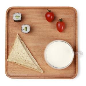  Square wooden charger plate made in beech wood, food grade finish Manufactures