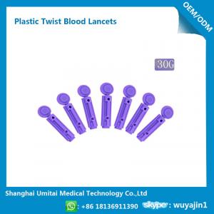  Single Use Lancets Disposable , Safety Blood Lancet With Logo Printing Manufactures