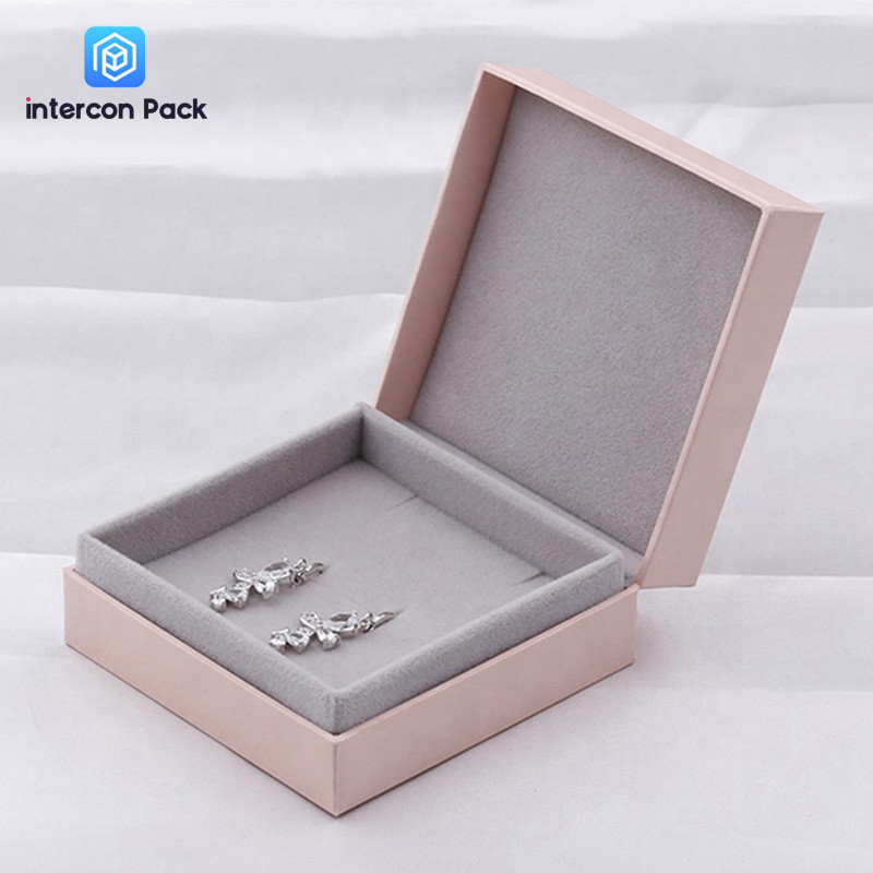  Pendant Ring Earring Small Jewelry Packaging Boxes Square Shape UV Varnish Manufactures