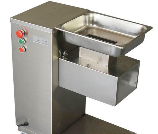  0.55KW Durable Meat Processing Equipment Stainless Steel Cutting Machine Safety Switches Manufactures