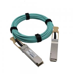  QSFP28 To QSFP28 AOC 850nm 100G SR4 Cable 1m-60m OM3 MTP MPO VCSEL PIN Manufactures
