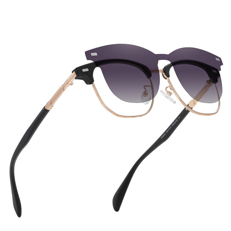  Two Purposes Clip On Magnetic Sunglasses Eyewear Unisex Polarized Manufactures