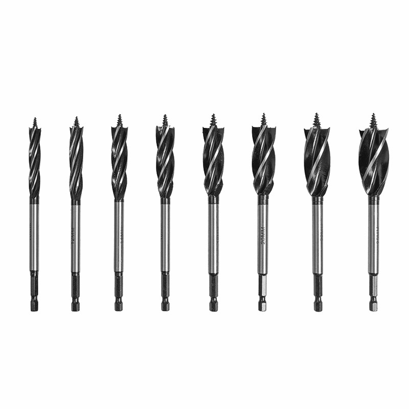  35mm 4 Flutes Wood Auger Drill Bit Hex Shank Screw Tip For Drilling Manufactures