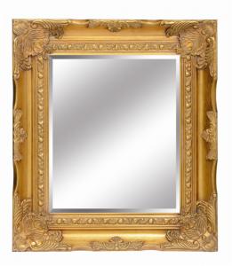  Mirror frames, rectangle shape with embossed gold color frames Manufactures