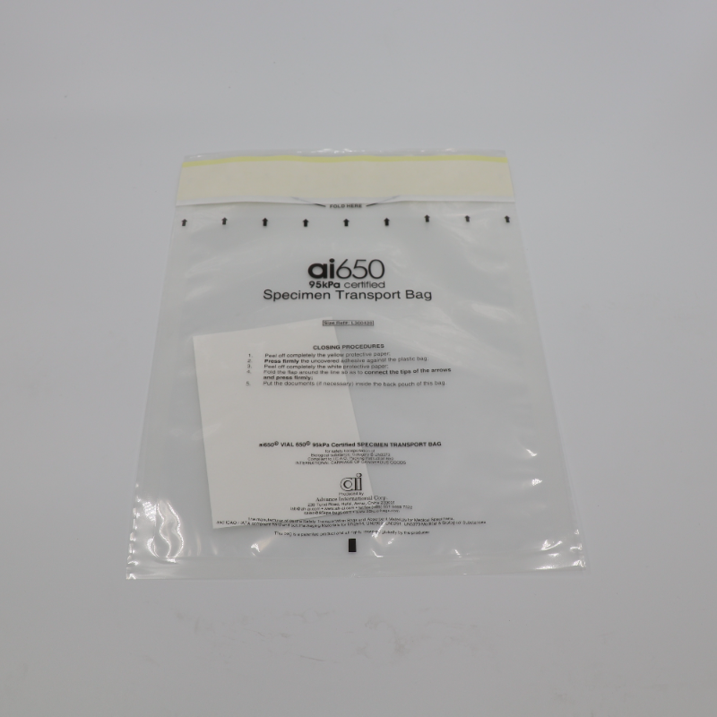 Smell Proof Resealable Zip Lock 95kPa Biohazard Bags PE Material