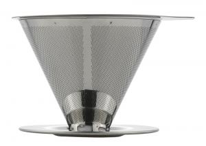  Stainless Pour Over Coffee Dripper Reusable Manual Drip Brewer With Cone Filter Manufactures