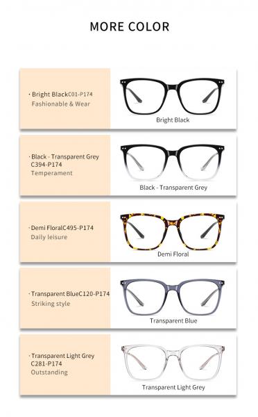 Ultralight TR90+ Titanium Combination Glasses Comfortable Blue Light Blocking