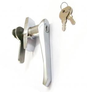  L-Locking Handle Lock with keys Cabinet Handle Locks for Metal Box Bright Chrome Lock Manufactures
