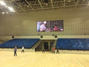  7.62mm Pixels Led Video Wall Display , Large Led Display Panels Easy To Move Manufactures