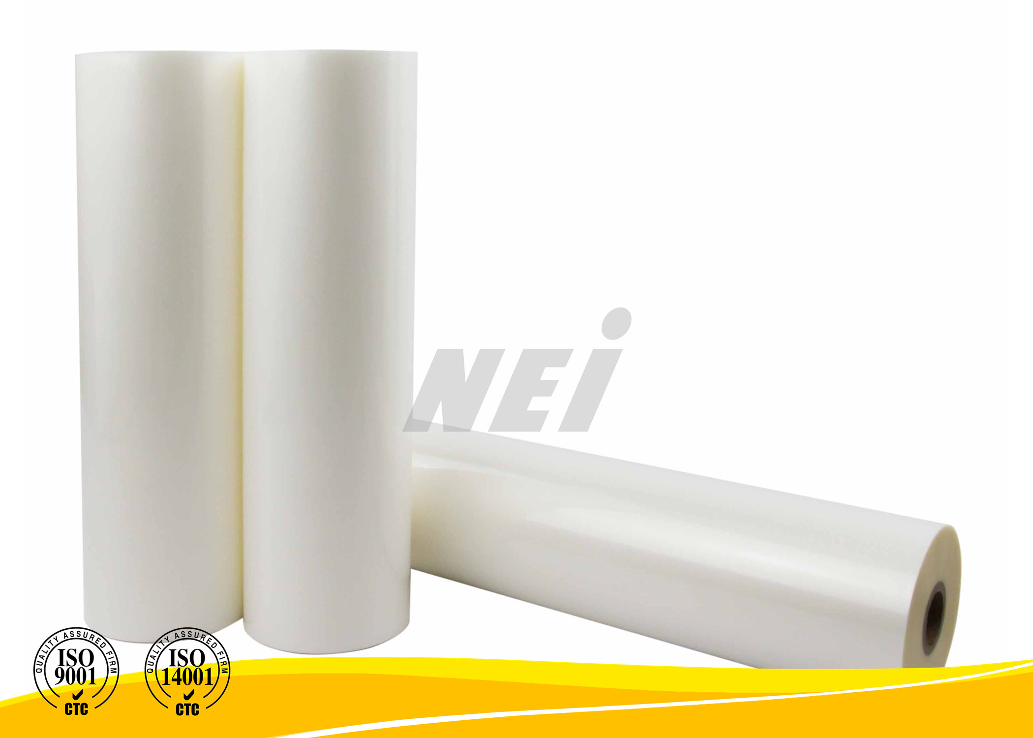  High Efficiency PVC PET Thermal Lamination Film Double Side Corona Treated Manufactures