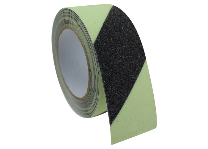 Black Glow In The Dark Non Slip Tape Covered With Emery Chemical Corrosion Manufactures