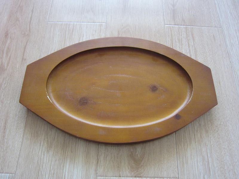  wooden pot mat, pot holder, solid pine, teak color Manufactures