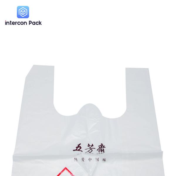 White Polyester Plastic Packaging Bag Recyclable Starch Based Customized Logo