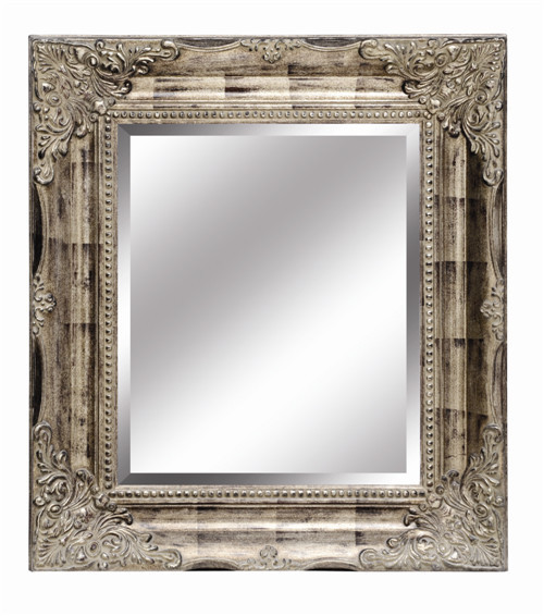  Mirror frames, rectangle shape with embossed silver color frames Manufactures