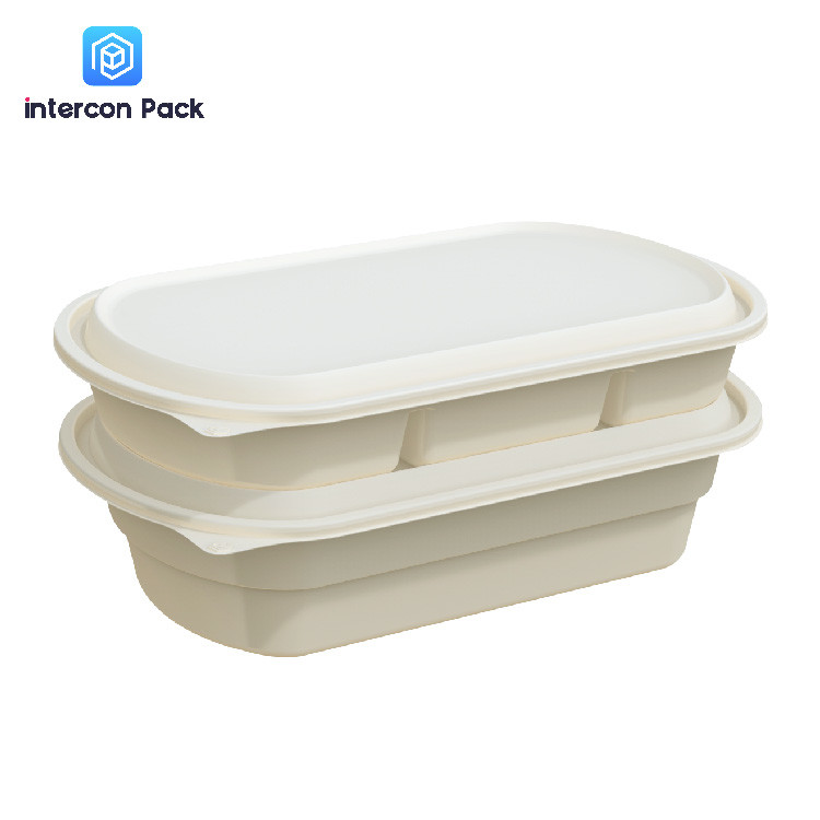  Biodegradable Environmentally Friendly Lunch Box Disposable Paper Pulp Moulded Manufactures
