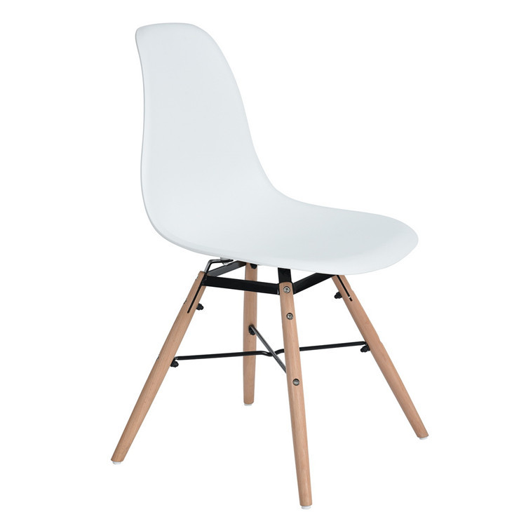  Eames Style PP plastic dining chairs modern comfortable restaurant office chairs living room chairs dining wood legs Manufactures