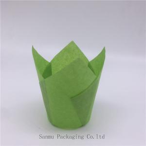  Various Size Baking Tulip Paper Cups Anti Heat  Wedding Cupcake Wrappers Manufactures
