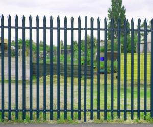  3 Rail Triple Pointed Steel Palisade Fencing Include Fixing Manufactures