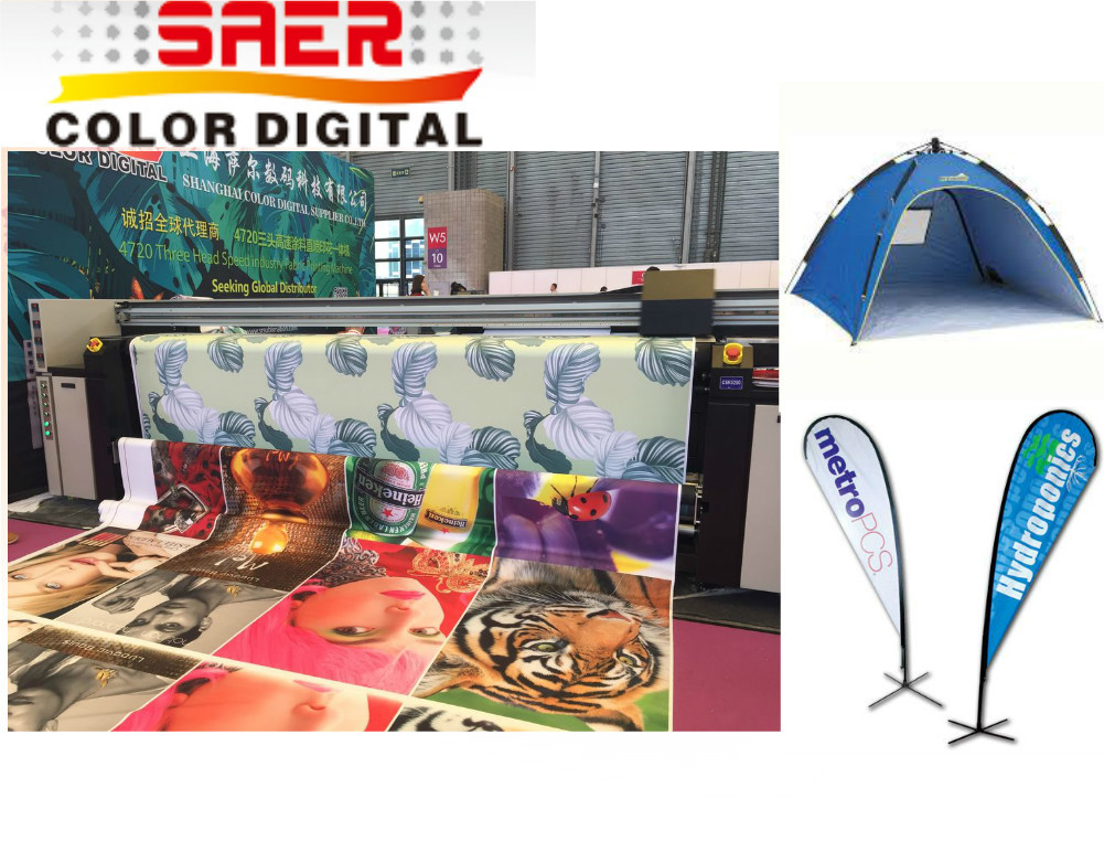  4 Colors Fabric Flags Digital Textile Printing Machine Manufactures