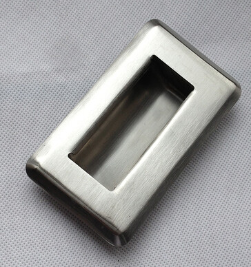  Stainless steel embedded flush pull hand chest drawer machinery equipment Handle Manufactures