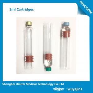  Multi Function Insulin Pen Cartridge 3ml For Insulin Pen Top Cap Plunger  Manufactures