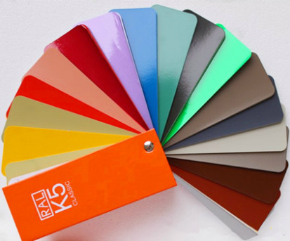  Ral K5 Paint Color Cards / Chart Paperboard Material Folded Leaflet Binding Manufactures