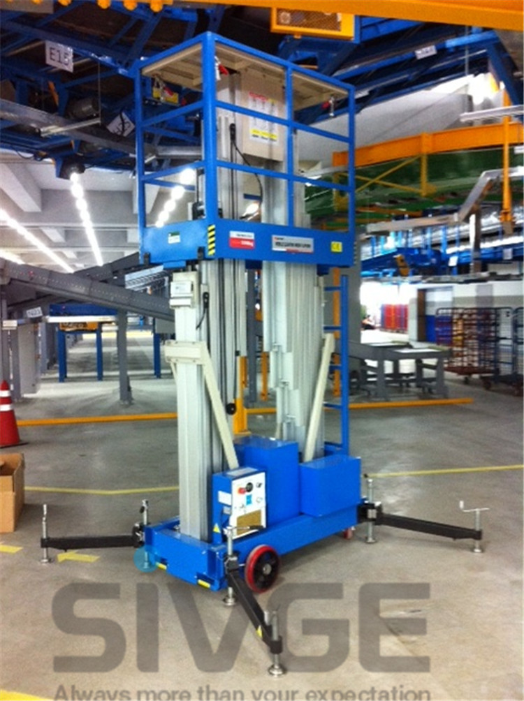  Aluminum Alloy Hydraulic Lift Ladder 14 Meter Working Height For Window Cleaning Manufactures