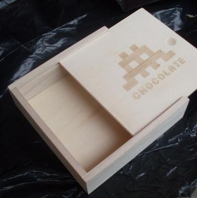  wooden box for chocolate/candy box packaging, slide lid box Manufactures