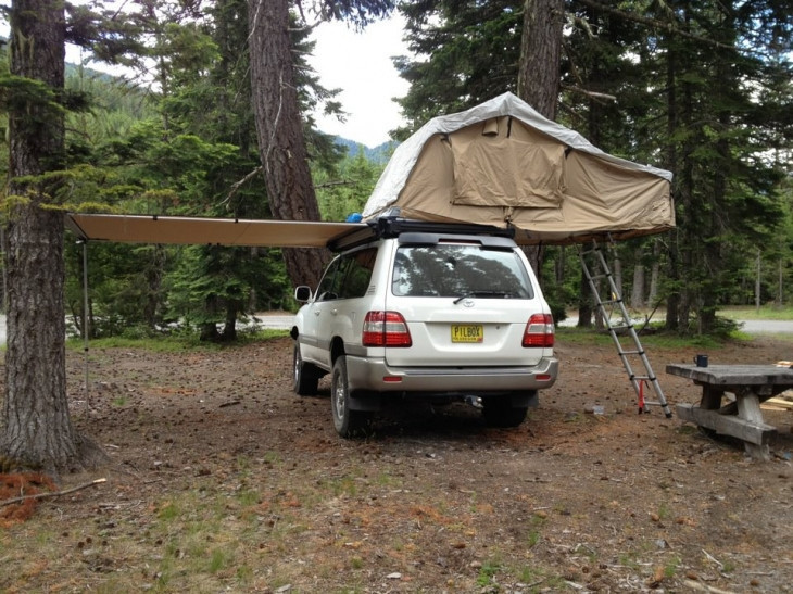  Movable 4x4 Roof Rack Awning Integrated Structure UV Resistance And Waterproof Manufactures