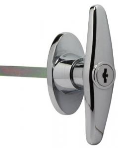  T handle lock with long pole chassis cabinet door knob lock mechanical equipment lock Manufactures