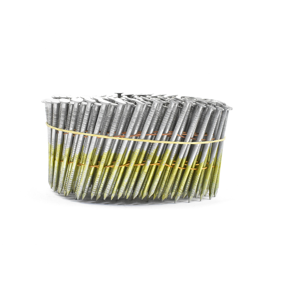 Quality Wire Collated Electric Galvanised Coil Nails For Construction Ring Shank  2'' for sale