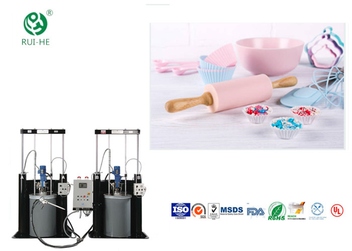  High Rebound Property Raw Silicone Rubber , Sedex Authorized Baby Spoon Silicone Manufactures