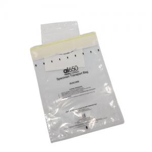  Eco Friendly Lab Use Side Gusset Clear Plastic Specimen Biohazard Bags 3 / 2 Walls Manufactures