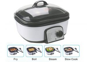  Slow Small Electric Multi Cooker Glass Cover With Stainless Steel Steamer Rack Manufactures